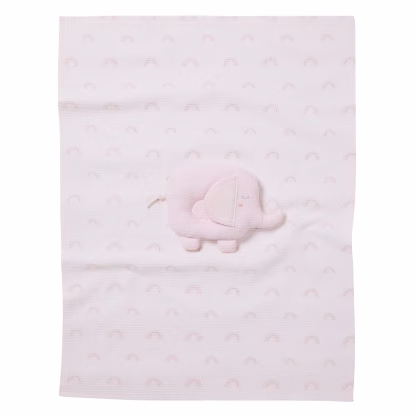 Das Baby Κουβερτα Πικε 75X100 Relax 4957 Grey - Pink - White Grey - Pink - White