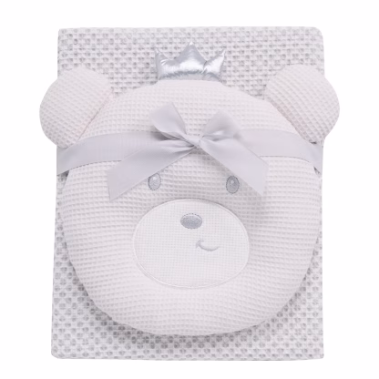 Das Baby Κουβερτα Πικε 75X100 Relax 4958 Grey - White Grey - White