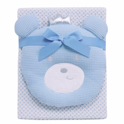 Das Baby Κουβερτα Πικε 75X100 Relax 4959 Blue - White Blue - White
