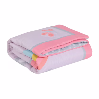 Das Baby Κουβερλι Fun 4934 Grey - Pink Grey - Pink