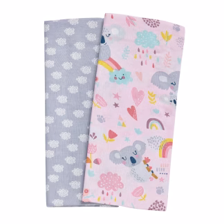 Das Baby Σετ Σεντονια Λικνου Fun 4934 Grey - Pink Grey - Pink