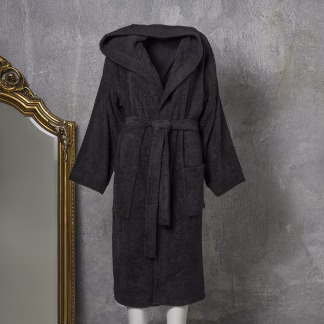 Melinen Home Μπουρνουζι Ενηλικων Liberty Black Xlarge XL