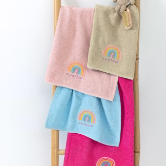 Palamaiki Σετ 4 Πετσετάκια Μπανιου Kids Bath 40x60 Sunshine