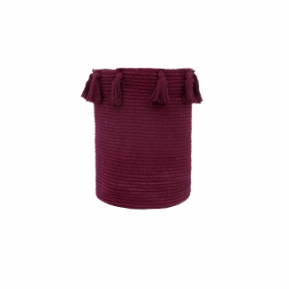 Palamaiki Διακοσμητικο Καλαθι Με Χερουλια Home Décor 30x40 Fabian Bordeaux