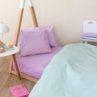 Palamaiki Σεντόνι Κούνιας 70x140+20 TOTEM LILAC Με Λάστιχο