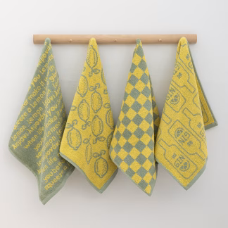 Palamaiki Σετ 4 Πετσέτες Κουζίνας Kitchen Towels 40x60 JACK100