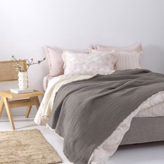 Palamaiki Κουβέρτα muslin 170x240 MOUS GREY