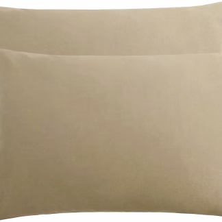 Ζεύγος Μαξιλαροθήκες Le Blanc Μονόχρωμες Beige 50Χ70