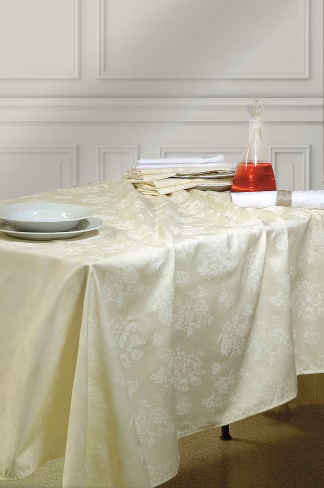 Jasmine - Tραπεζομανηλο Σατεν Ζακαρ Εκρου 90x90