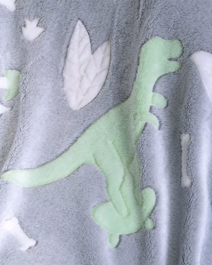 Rythmos Dinoland - Κουβερτα Κουνιασ Luminus (Flannel Fleece) 110X140