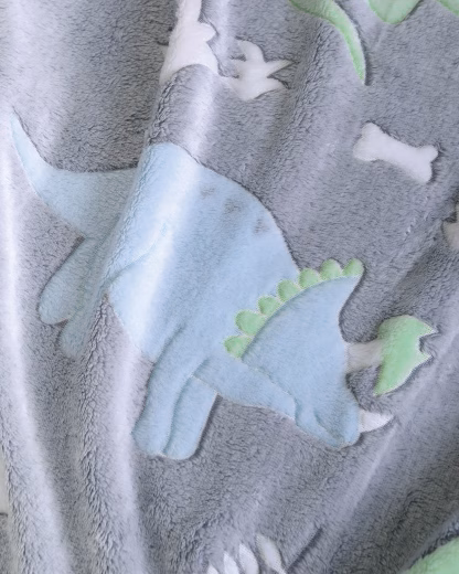 Rythmos Dinoland - Κουβερτα Κουνιασ Luminus (Flannel Fleece) 110X140