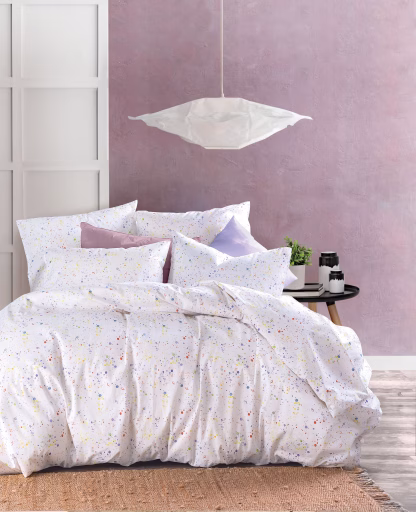Rythmos Paint Spots - Σετ Σεντονια Nova Ημιδιπλο Με Λαστιχο (160X260, 105X205+25)