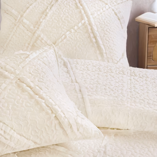 Rythmos Deste - Σετ Κουβερλι Λευκο Σετ 3 Τεμαχια (1 235X250, 2 50X70)