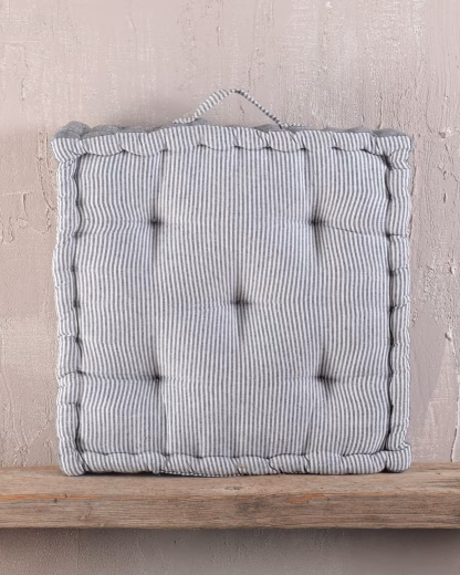 Rythmos Kathy Ριγε Γκρι - Μαξιλαρι Δαπεδου 50X50X10