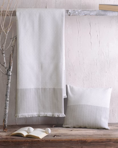 Rythmos Ombre Γκρι- Μαξιλαροθηκη 40X40