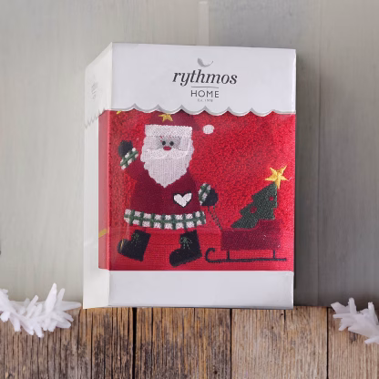 Rythmos Christmas Terry Gift Set (1 Αγιοσ Βασιλησ) Προσωπου (50X90) Λευκο