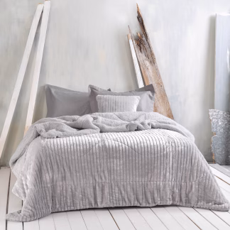 Rythmos Shabby Γκρι - Μαξιλαροθήκη 50X50