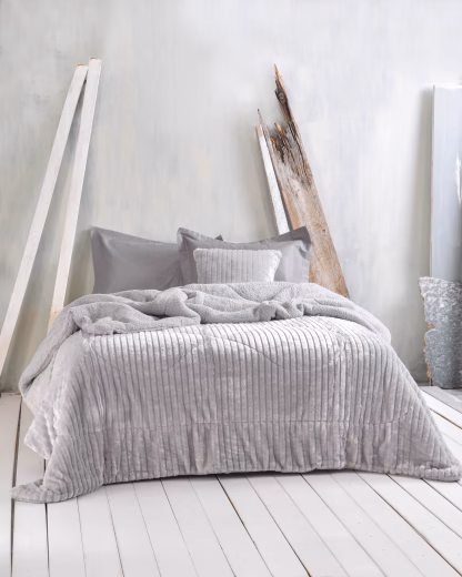 Rythmos Shabby Γκρι - Μαξιλαροθήκη 50X50