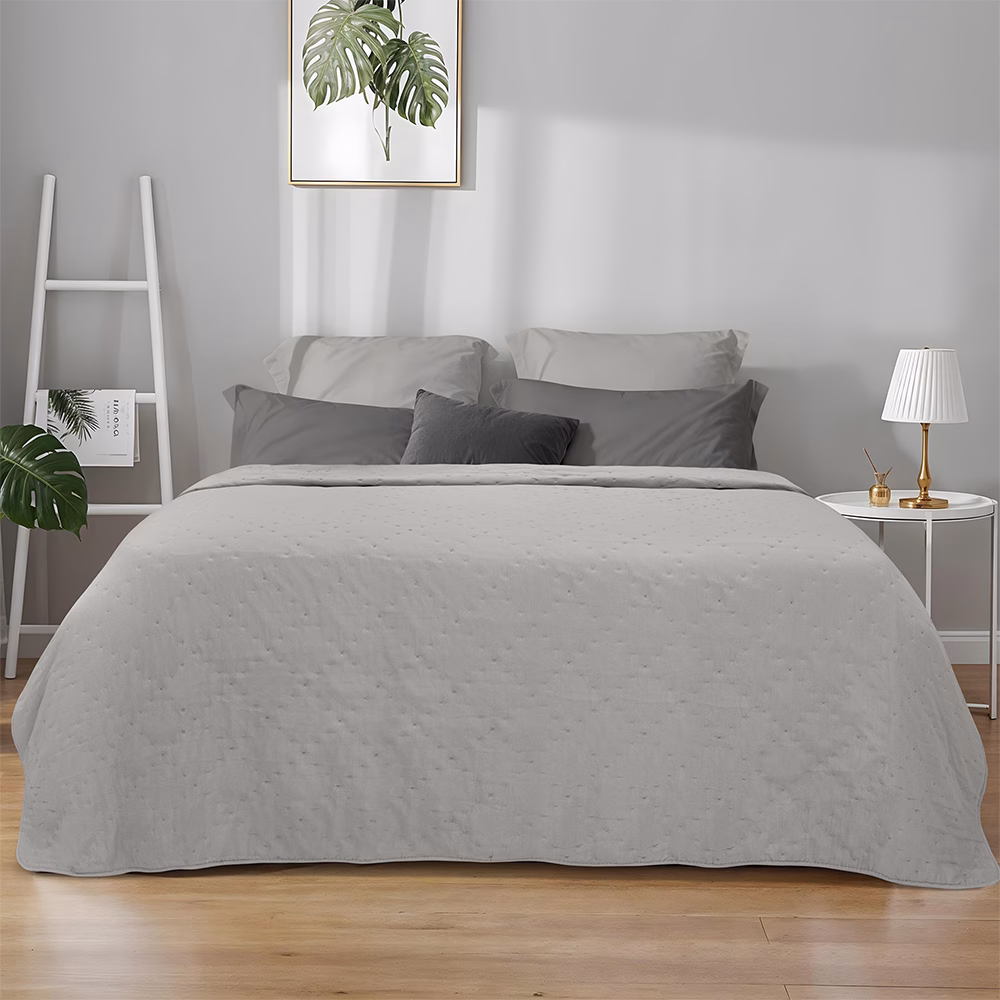 LINO ΚΟΥΒΕΡΛΙ LIPE GRAY 160Χ220 LINO ΚΟΥΒΕΡΛΙ LIPE GRAY 160Χ220
