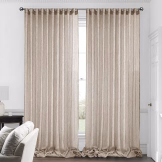LINO Κουρτίνα Με Τρέσα (150x290) 1002 Taupe