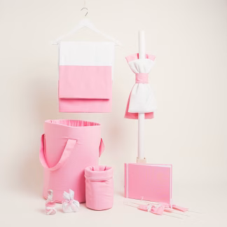 Σετ Βαπτισης Μονοχρωμο Premium Ροζ