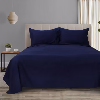 Σετ Σεντόνια King Size Με Λάστιχο 4 Seasons Art 12000 260x270 Μπλέ