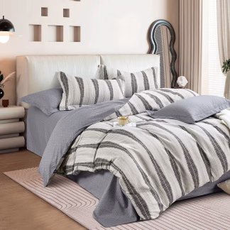 Beauty Home Σετ σεντόνια υπέρδιπλα Art 12288 Adamantia 230x260 Εκού,Ανθρακί Beauty Home Σετ σεντόνια υπέρδιπλα Art 12288 Adamantia 230x260 Εκού,Ανθρακί