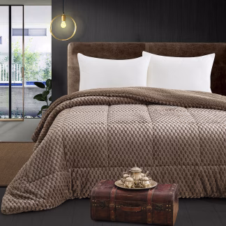 Beauty Home Κουβερτοπάπλωμα μονό Art 12654 160x240 Μόκα Beauty Home Κουβερτοπάπλωμα μονό Art 12654 160x240 Μόκα