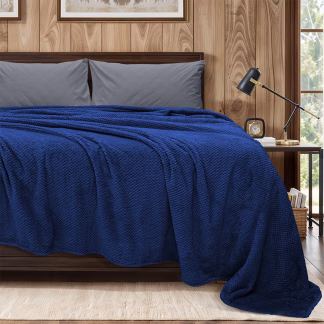 LINO Κουβέρτα Υπέρδιπλη (220x240) Fleece Napnest Σκούρο Μπλε LINO Κουβέρτα Υπέρδιπλη (220x240) Fleece Napnest Σκούρο Μπλε