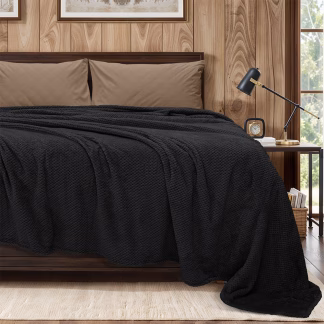 LINO Κουβέρτα Υπέρδιπλη (220x240) Fleece Napnest Μαύρο LINO Κουβέρτα Υπέρδιπλη (220x240) Fleece Napnest Μαύρο