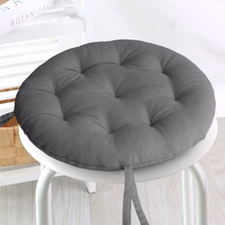Melinen Home Μαξιλαρι Καρεκλασ Στρογγυλο Mad Dark Grey 40