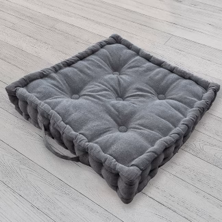 Melinen Home Μαξιλαρι Δαπεδου Hart Dark Grey 45Χ45