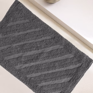 Melinen Home Πατακι Μπανιου Task Dark Grey 40Χ60