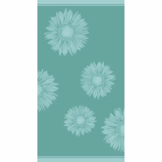 Melinen Home Πετσετα Θαλασσησ Flower Aqua (86Χ160) 86X160