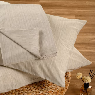 Melinen Home Σεντονι (Σετ 3 Τεμ.) 180Χ200+32 Nika Light Blue Casual Line Mini 50X70cm