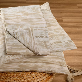 Melinen Home Σεντονι (Σετ 3 Τεμ.) 160Χ200+32 Fuji Mocca Casual Line Mini 50Χ70cm