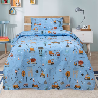 LINO Σετ Παιδική Παπλωματοθήκη (160x240) Playground Town Πετρόλ LINO Σετ Παιδική Παπλωματοθήκη (160x240) Playground Town Πετρόλ