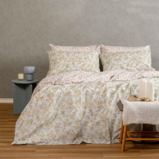 Melinen Home Σετ Σεντονια Διπλα Chloe Aqua Casual Line (205X270) 205Χ270