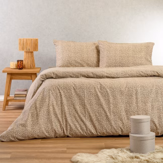 Melinen Home Σετ Σεντονια Φανελενια Μονα Keshia Beige (170X260) 170Χ260