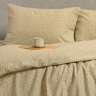 Melinen Home Σετ Μαξιλαροθηκεσ Φανελενιεσ Elise Greige (53X72) 53Χ72