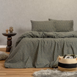 Melinen Home Σετ Σεντονια Φανελενια Μονα Elise Blue (170X260) 170Χ260