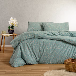 Melinen Home Σετ Σεντονια Φανελενια Μονα Fay Petrol (170X260) 170Χ260