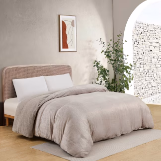 Melinen Home Παπλωματοθηκη Υπερδιπλη Shelby Greige (225X245) 225Χ245