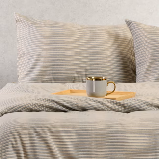 Melinen Home Σετ Μαξιλαροθηκεσ Φανελενιεσ Trinity Grey (53X72) 53Χ72