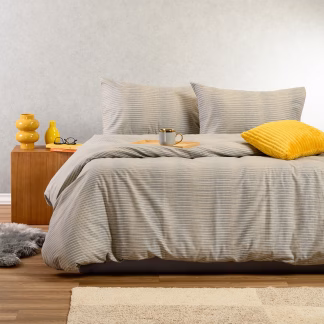 Melinen Home Σετ Σεντονια Φανελενια Μονα Trinity Grey (170X260) 170Χ260