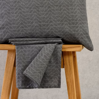 Melinen Home Σεντονι (Σετ 2 Τεμ.) 120Χ200+32 Paris Anthracite Ultra Line Mini 50X70cm
