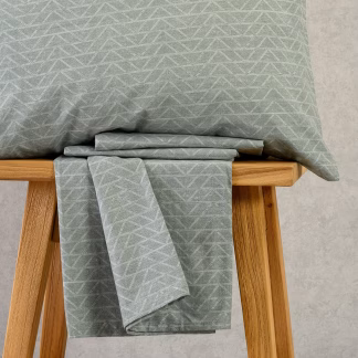 Melinen Home Σεντονι (Σετ 2 Τεμ.) 100Χ200+32 Paris Aqua Ultra Line Mini 50X70cm