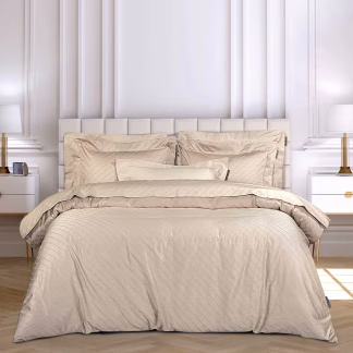 Greenwich Polo Club Παπλωματοθηκη Σετ Υπερδιπλh Classic 2290 Taupe Taupe