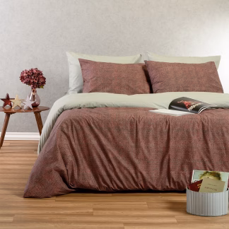 Melinen Home Σετ Σεντονια Υπερδιπλα (Λ) Luca Bordeaux Ultra Line (160Χ200+32) 235Χ270