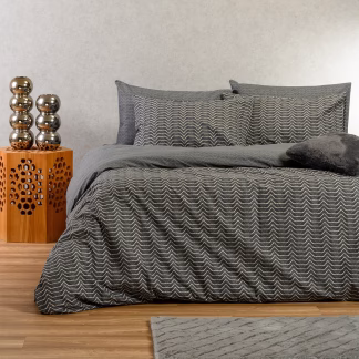 Melinen Home Σετ Σεντονια Υπερδιπλα (Λ) Paris Anthracite Ultra Line (160Χ200+32) 235Χ270